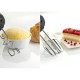Gorenje hand mixer 500W, nozzles-4 beaters, turbo mode, white-inox (M500DC)