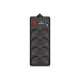 Мережевий фільтр живлення REAL-EL RS-PROTECT 805 1.8m, black (EL122300042)