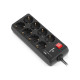 Мережевий фільтр живлення REAL-EL RS-PROTECT 805 1.8m, black (EL122300042)