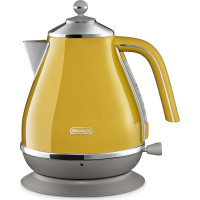 Delonghi DeLonghi Electric kettle Icona Capitals, 1.7L, Stainless Steel, yellow (KBOC2001Y)