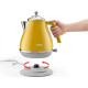 Delonghi Электрочайник DeLonghi Icona Capitals, 1.7л, нержавеющая сталь, желтый (KBOC2001Y)