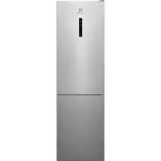 Electrolux Холодильник с нижним морозильником, 201x60х66, холодильное отделение - 244 л, морозильное отделение - 94 л, 2 двери, E, Combi, инв., дисплей снаружи, зона светового освещения, нерж. (LNT7ME36X3)