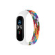 Ремешок для фитнес браслета BeCover Elastic Nylon Style для Xiaomi Mi Smart Band 5/6 (Size M) Rainbow (706154)