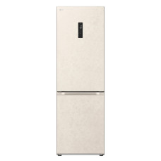 LG ref with bottom freezer, 186x60x68, ref-234l, freez.-110l, 2doors, A++, NF, inv, display ext, fresh zone, Metal Fresh, beige (GC-B459FEPW)