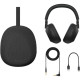 Sony WH-1000XM6 Headphones Over-ear BT 5.3, ANC, Hi-Res, AAC, LDAC, LC3, Wireless, Mic, Black (WH1000XM6B.E)