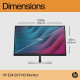 HP Монітор LCD 23.8" HP E24 G5 HDMI, DP, USB, IPS (6N6E9AA)