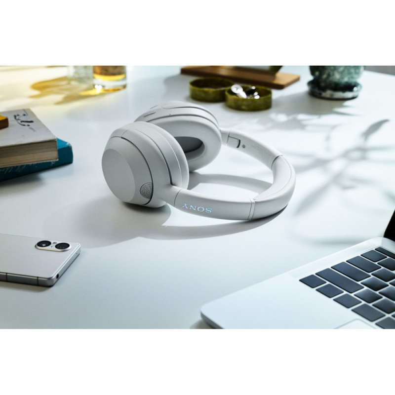 Sony ULT WEAR Headphones Over-ear BT 5.2, ANC, AAC, LDAC, Wireless, Mic, White (WHULT900NW.CE7)