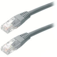 Патч-корд 1м, UTP, cat.5e, RJ-45, CU, grey Ritar (PCR-CU/1G / 06137)