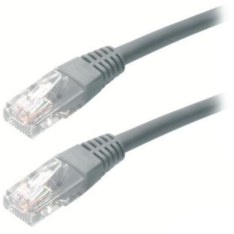 Патч-корд 1м, UTP, cat.5e, RJ-45, CU, grey Ritar (PCR-CU/1G / 06137)