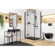 Deante Shower set Jasmin with bathtub thermostatic mixer, shower - 3 function, handle - on a slide bar, black (NAC_N4GT)