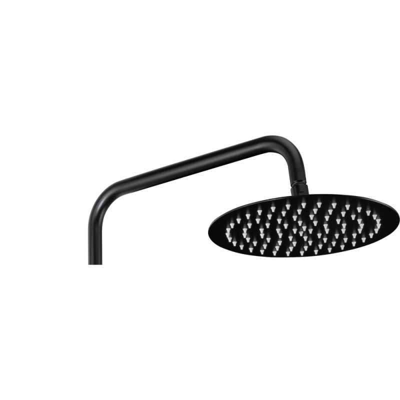Deante Shower set Jasmin with bathtub thermostatic mixer, shower - 3 function, handle - on a slide bar, black (NAC_N4GT)