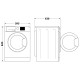 Whirlpool Стиральная машина фронтальная, 9кг FFB9448BVUA