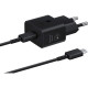 Samsung Wall Charger 25W USB-С, cable USB-C > USB-C, 1m, black (EP-T2510XBEGEU)