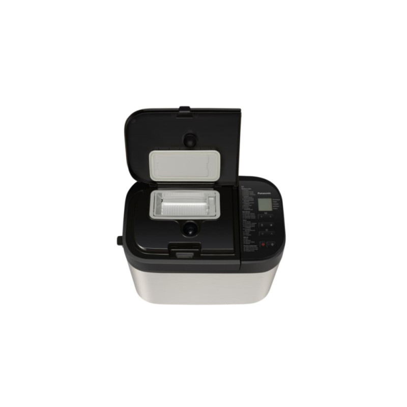 Panasonic bread maker 550W, programs-30, max weight -1.25kg, form-rectangle, МЕТАЛЛ, black (SD-YR2550STS)