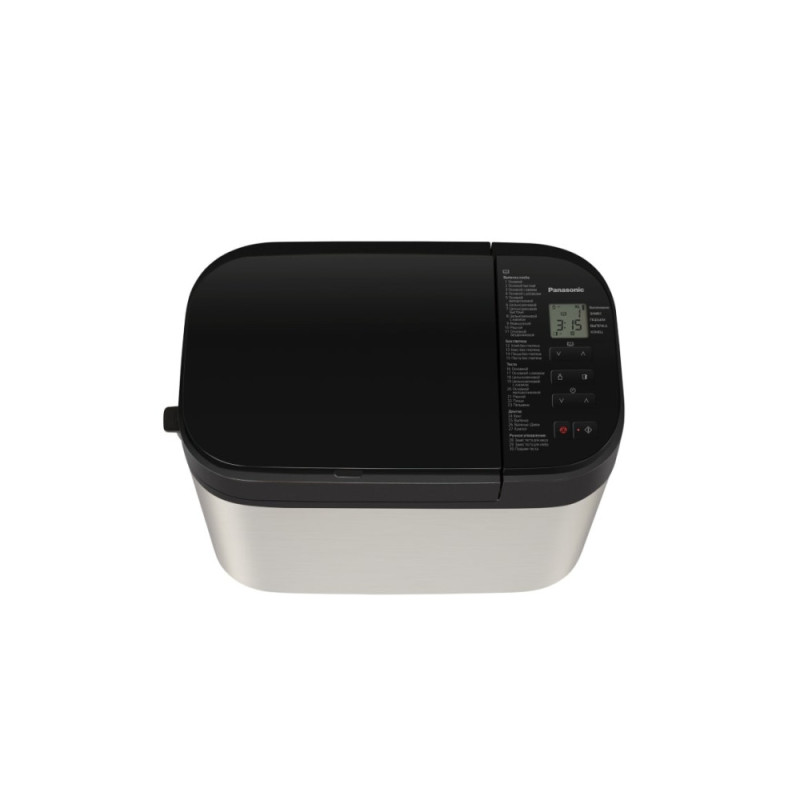 Panasonic bread maker 550W, programs-30, max weight -1.25kg, form-rectangle, МЕТАЛЛ, black (SD-YR2550STS)