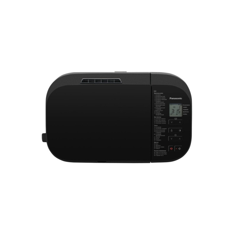 Panasonic bread maker 550W, programs-30, max weight -1.25kg, form-rectangle, МЕТАЛЛ, black (SD-YR2550STS)