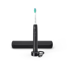 Philips toothbrush electric Sonicare Gemini 3100, 31th. fluct/min, nozzle-1, black (HX3673/14)