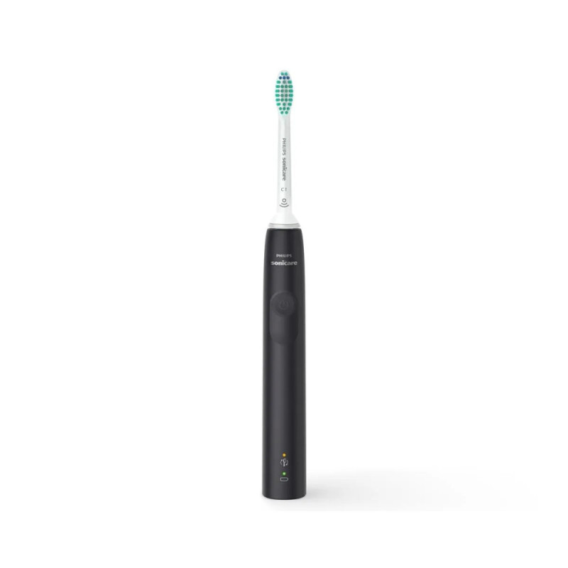 Philips toothbrush electric Sonicare Gemini 3100, 31th. fluct/min, nozzle-1, black (HX3673/14)