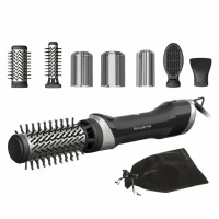 Rowenta Фен-щітка Renewal Brush Active, 1000Вт, 3 режими, іоніз-я, хол. обдув, оберт. насадка, 5 насадок, кераміка, чорний (UB9540F0)