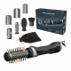 Rowenta Фен-щітка Renewal Brush Active, 1000Вт, 3 режими, іоніз-я, хол. обдув, оберт. насадка, 5 насадок, кераміка, чорний (UB9540F0)