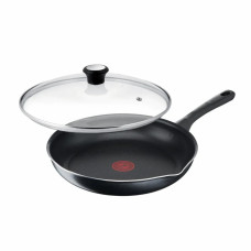 Tefal Сковорода з кришкою Day by Day, 20см, з кришкою, алюміній, бакеліт, скло, чорний (B5580223_SET)