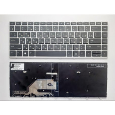 Клавиатура ноутбука HP ProBook 430/440/445 G5 черн,серебр,подсв (A46133)