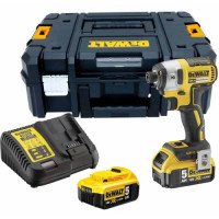 DeWALT Шурупокрут ударний акумуляторний  XR Li-Ion 18В акб 2х5А·год 205Нм 3250об/хв 3800уд/хв кейс, ЗП 1.3кг (DCF887P2)