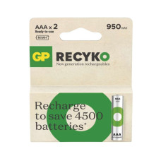 Аккумулятор Gp AAA 950mAh ReCyko HR03 1.2V (2 battery pack) (100AAAHCER21-2TLB2 / 4891199212628)