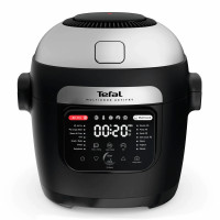 Tefal Мультиварка-скороварка Tefal Multicook Actifry, 1334Вт, чаша-6л, сенсорное управл., 14 програм, металл/пластик, черный (MY741CF1)