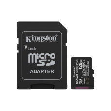 Карта памяти Kingston 128GB (з SD адаптером) Class 10 UHS-I U1 V10 A1 (SDCS3/128GB)