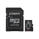 Карта памяти Kingston 128GB (з SD адаптером) Class 10 UHS-I U1 V10 A1 (SDCS3/128GB)