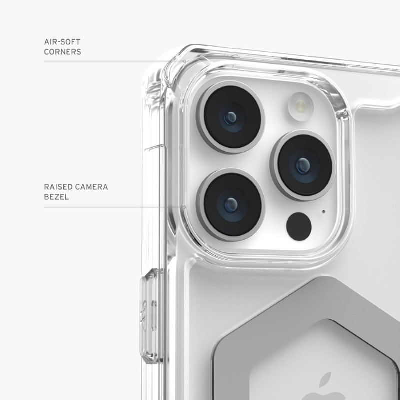 UAG Чехол для Apple iPhone 15 Pro Max Plyo Magsafe, Ice/Silver