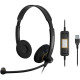 Sennheiser stereo On-Ear IMPACT SC 60 USB ML Headset, USB, unidirectional, Microsoft Teams certified, 2.1m, Black (1000551)