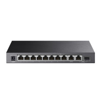 TP-Link Коммутатор TL-SG1210PP 10xGE (PoE), 1xSFP, 123Вт, Неуправляемый