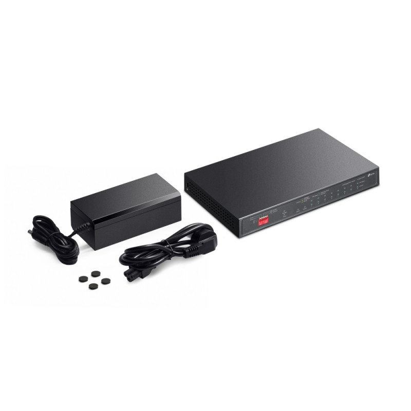 TP-Link Комутатор TL-SG1210PP 10xGE (PoE), 1xSFP, 123Вт, Некерований