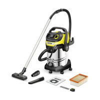 Karcher WD 7 Control P S 30/6/35/T Professional Vacuum Cleaner, 1400 W, 290 mbar, 30 L dustbin, 8.7 kg (1.628-385.0)