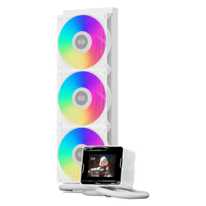 Система жидкостного охлаждения PcCooler GT360M ARGB Display WH