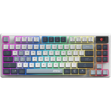 MSI Keyboard mechanical FORGE GK600 TKL W SKY UA 104key, mechanical Linear, USB-A, Wireless, Bluetooth, EN/UKR/RU, RGB, white (S11-43UAP01-HH9)