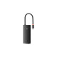 Концентратор Baseus USB-C 6-in-1 HDMI + 2xUSB 3.0 + USB-C + SD/TF black (WKQX050001)