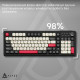 Клавиатура Ajazz AF98 Plus Wireless/Bluetooth/USB UA Black/White/Red (AF98-PLUS-BSR)