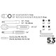 Top Tools Набір інструментів, 1/2", 1/4", 53шт (38D530)