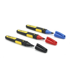 Stanley Маркер FatMax, набор 3шт, стойкие чернила, черный,красный,синий (0-47-315)