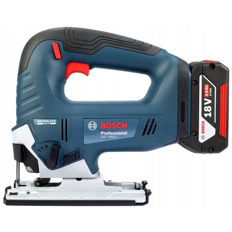Bosch Лобзик GST 185-LI, акумуляторний 18В, Акб 2х4Аг (0.601.5B3.024)