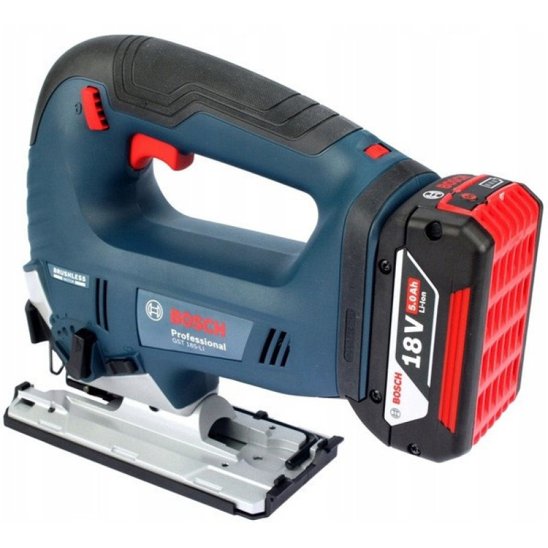 Bosch Лобзик GST 185-LI, акумуляторний 18В, Акб 2х4Аг (0.601.5B3.024)