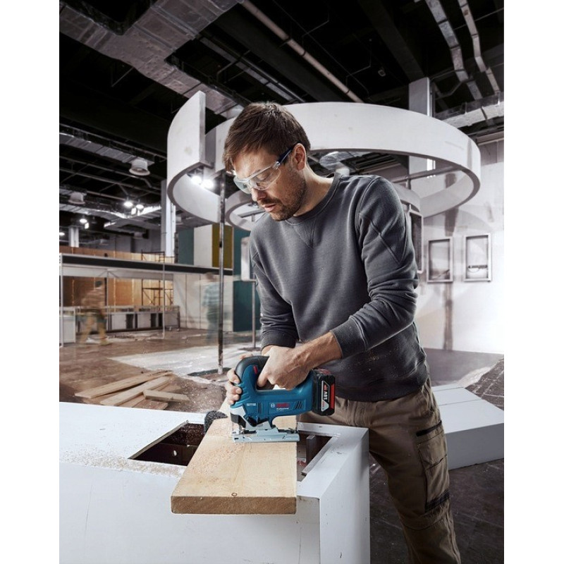 Bosch Лобзик GST 185-LI, акумуляторний 18В, Акб 2х4Аг (0.601.5B3.024)