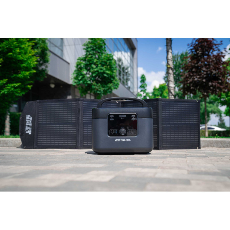 2E Portable solar panel, 100 W, DC, USB-С PD45W, USB-A 18W, USB-A 12W (2E-PSP0031)