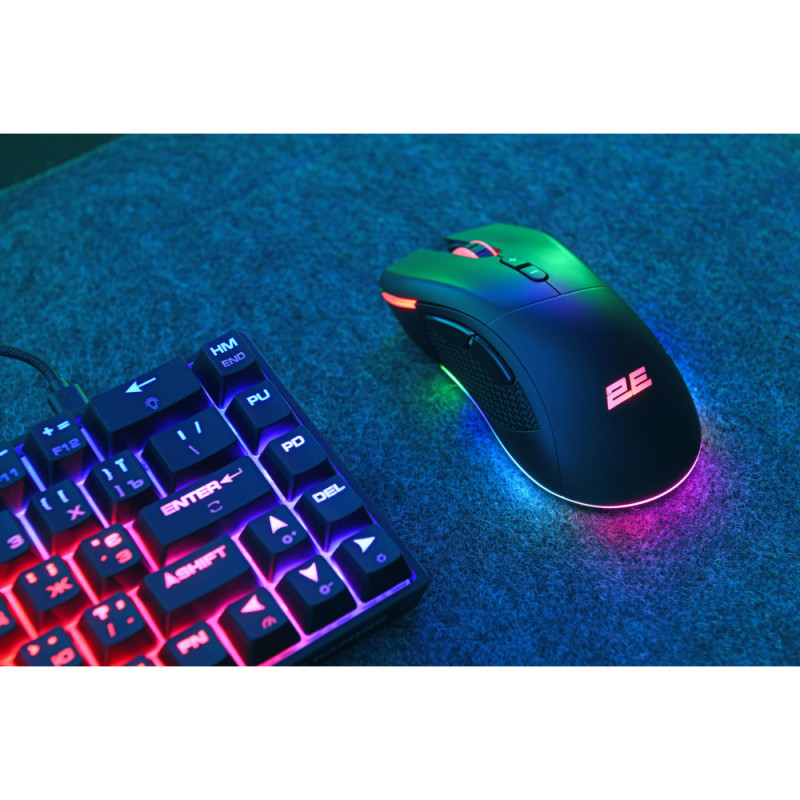 2E Gaming Mouse MG350 WL, RGB USB Black (2E-MG350UB-WL)