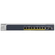 NETGEAR Комутатор MS510TXPP, 8-Port PoE+(180Вт): 4x1GE, 2x2,5GE, 2x5GE. 1x10GE, 1xSFP+, керований (MS510TXPP-100EUS)