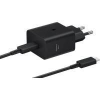 Samsung Зарядное устройство сетевое 45Вт USB-С PD PPS, кабель USB-C > USB-C, 1.8м, черный (EP-T4511XBEGEU)