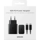 Samsung 45W Compact Power Adapter (w C to C Cable) Black (EP-T4511XBEGEU)